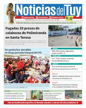 Noticias Del Tuy Edición Impresa 19 De Octubre
