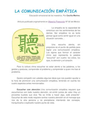 La Comunicación Empática