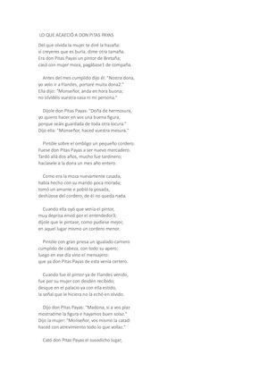 Lo Que Acaeció A Don Pitas Payas