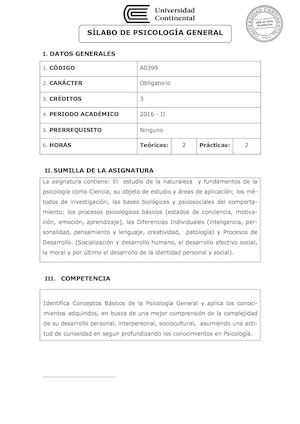 Silabo A0399 Psicologia General