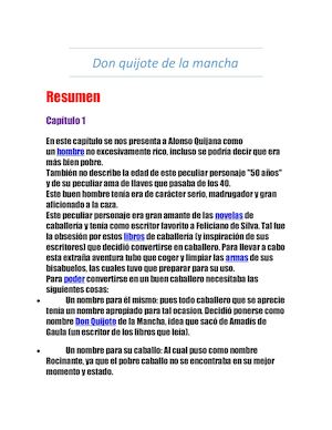 Don Quijote De La Mancha