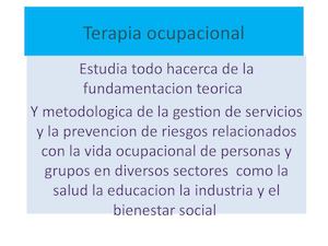 Terapia Ocupacional Dayana