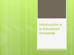 Introducción A La Educación Ambiental Diapositivas (1)