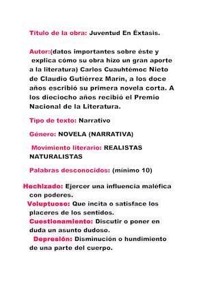 Trabajo Libro Español