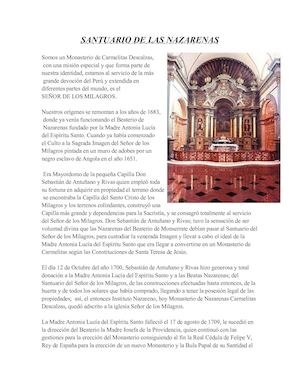 Santuario De Las Nazarenas