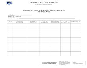 JESSS3 P2 SP6 002 Registro Individual de Novedades Comportamiento Estudiantes