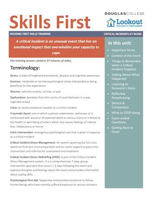 Critical Incidents At Work