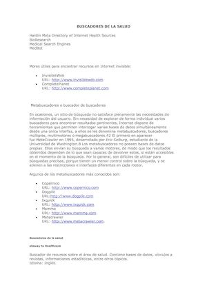 Buscadores De La Salud