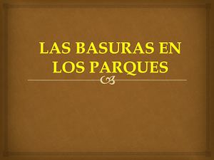 Basura En Los Parques