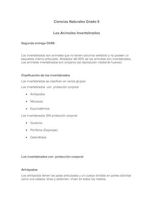 Ciencias Naturales Tic Segunda Entrega Ovas