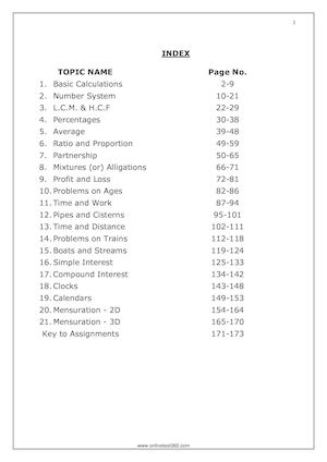 Onlinetest360.com quantitative aptitude PDF