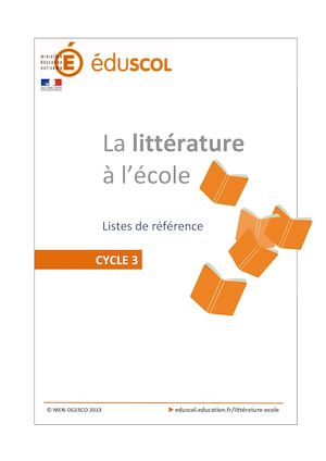 Eduscol Références lectures Cycle 3