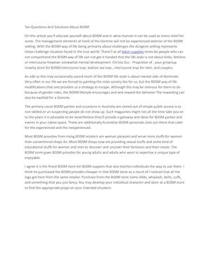 Ten Questions And Solutions About Bdsm (2)[1]