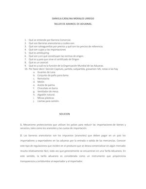 Clasificacion Arancelaria