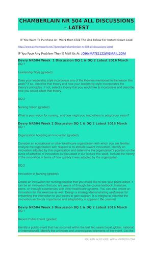 CHAMBERLAIN NR 504 ALL DISCUSSIONS _ LATEST