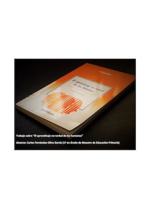 Resumen El Aprendizaje No Verbal De Los Humanos