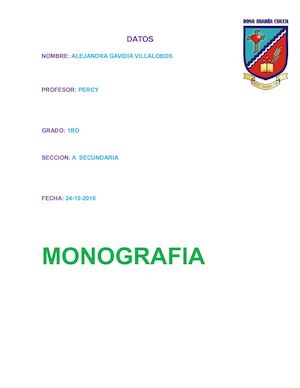 Como Hacer Una Monografia