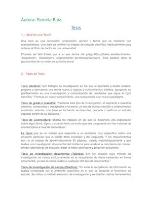 Tesis