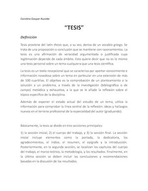 Tesis