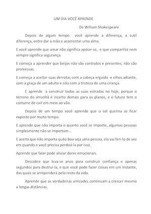 Depois De Algum Tempo