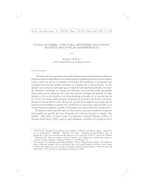 Artículo Ezequiel De Rosso