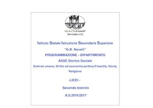 Asse Storico Sociale 2016 17 Ii Biennio Licei