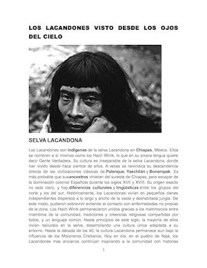 Los Lacandones Visto Desde Los Ojos del cielo
