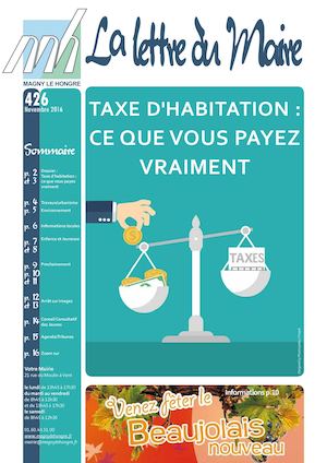 Lettre du Maire n°426 - novembre2016
