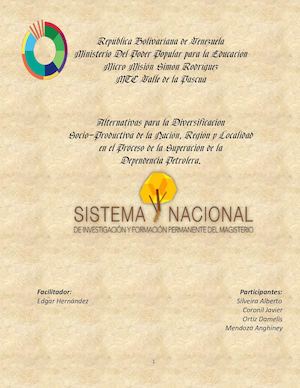 Alternativas Para La Diversificacion Socio Productiva