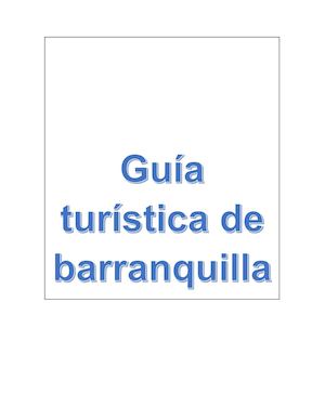 Guia Turistica Barranquilla
