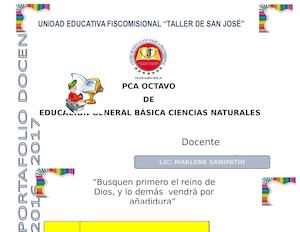PCA Octavo De Basica CC NN