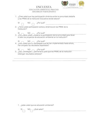 Encuesta ambiental