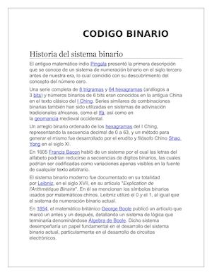 Codigo Binario
