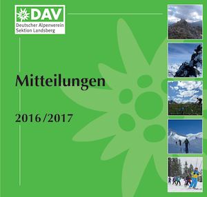DAV Landsberg Mitteilungsheft 2016 2017