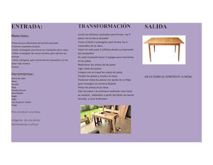 Estructura Tríptico Producto De Madera