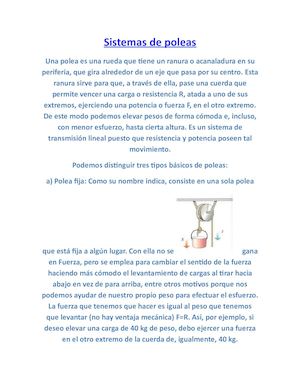Sistemas De Poleas