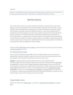 Ofrendas Y Diezmos