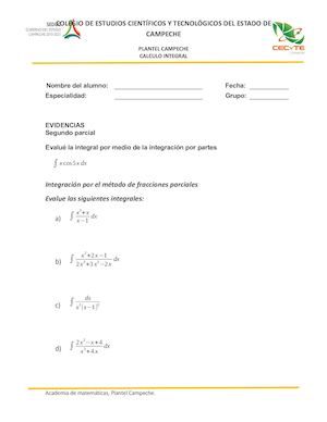 Carpeta Evidencia 2p Calculo Integral