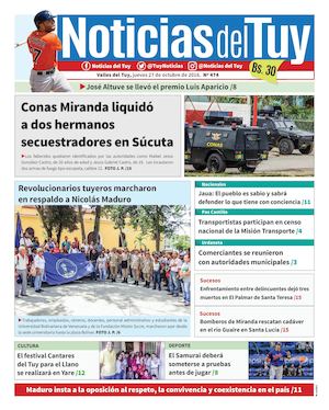Noticias Del Tuy Edición Impresa 27 De Octubre