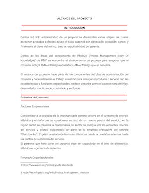 Alcance Del Proyecto