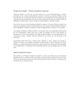 Sangre De Campeón Carlos Cuauhtemoc