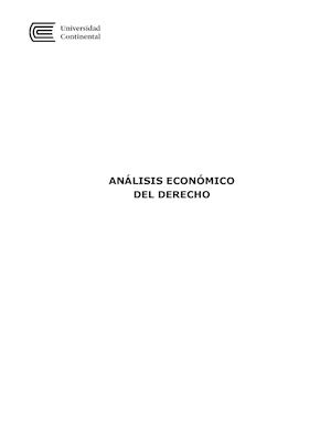 TEXTO DE ANÁLISIS ECONÓMICO DEL DERECHO 2015