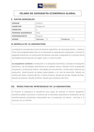 SÍLABO GEOGRAFÍA ECONÓMICA GLOBAL 2016 II Signed