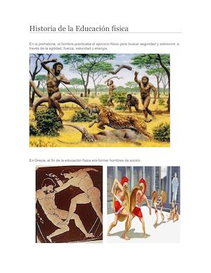 Reseña Historica De La Educación Física