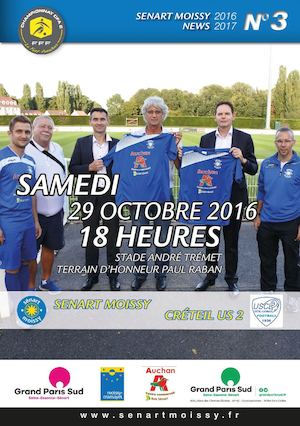 Programme De Match Senart Moissy Fc Us Creteil Du 29 Octobre 2016
