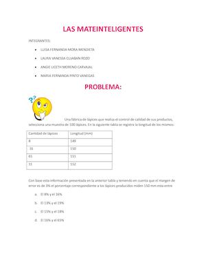 Las Mateinteligentes (Problema De Lapices) Sesion #2