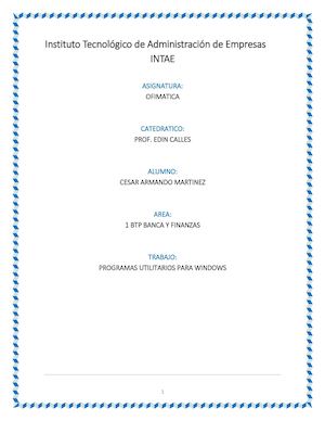 Programas Utilitarios César Martínez