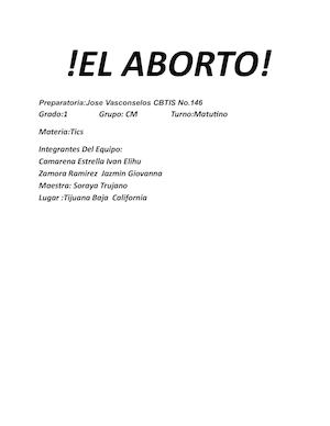 El Aborto