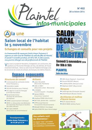 Plaintel Infos 452 Du 28 Octobre 2016