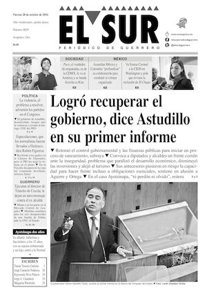 El Sur Viernes 28102016